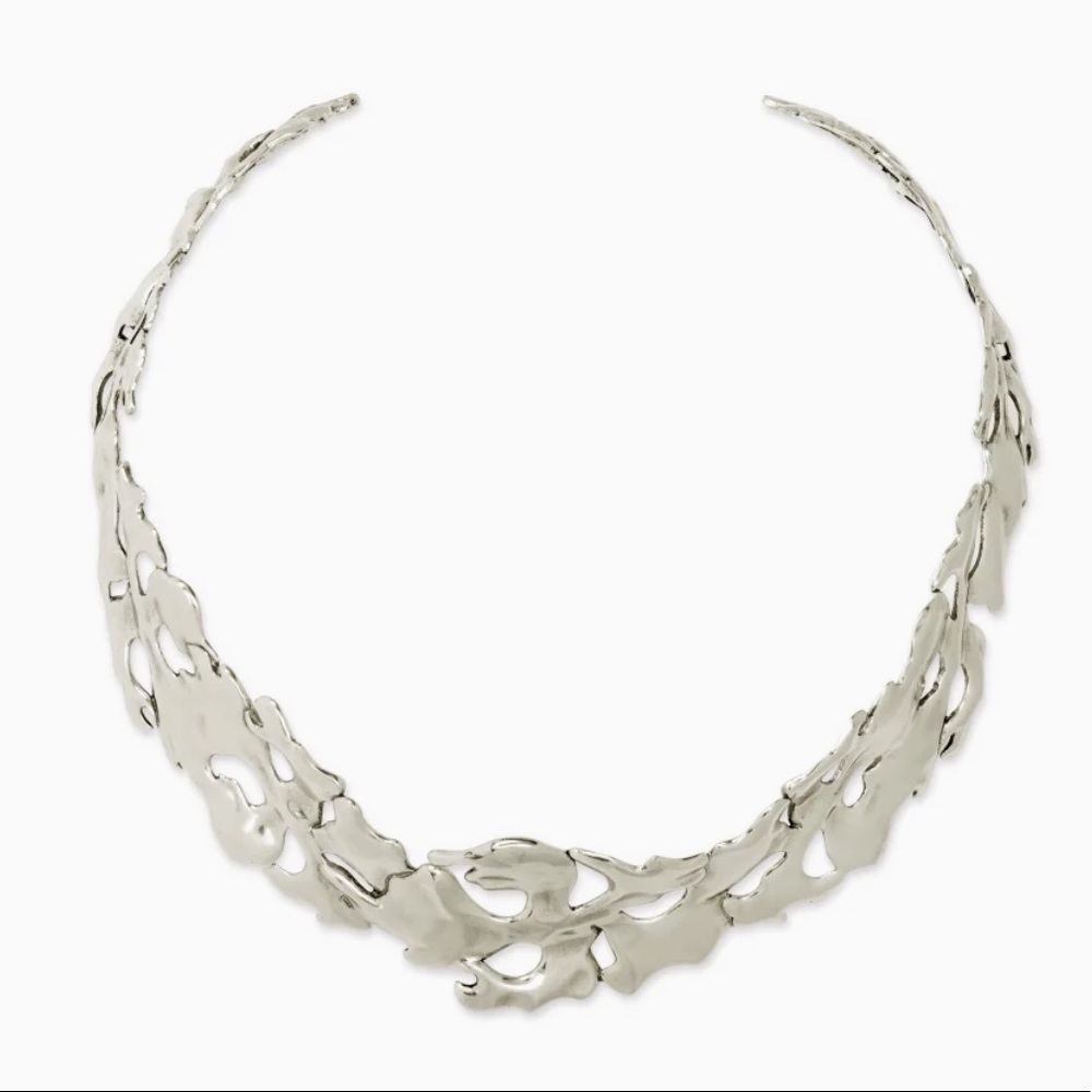 Kendra Scott Savannah Collar Necklace Vtg Silver
